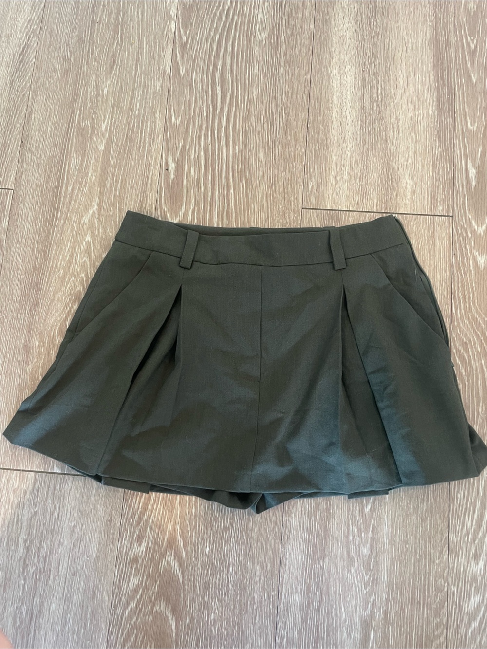 Zara dark green mini skirt